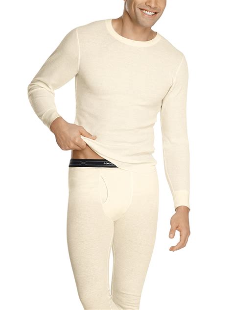 Carhartt Men's Force Mid-Weight Micro-Grid Base Layer Crew. . Hanes thermal long underwear
